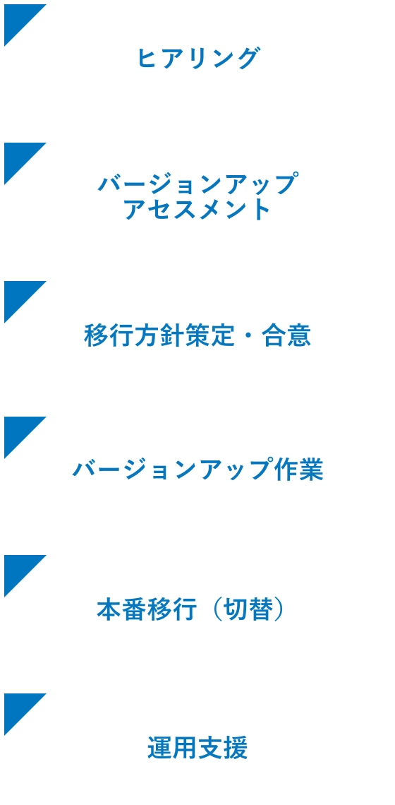 バージョンアップの流れ